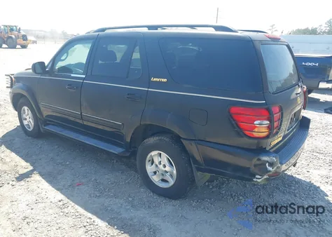 2001 Toyota Sequoia Limited V8 z USA, uszkodzony, nr VIN 5TDZT38A51S056396